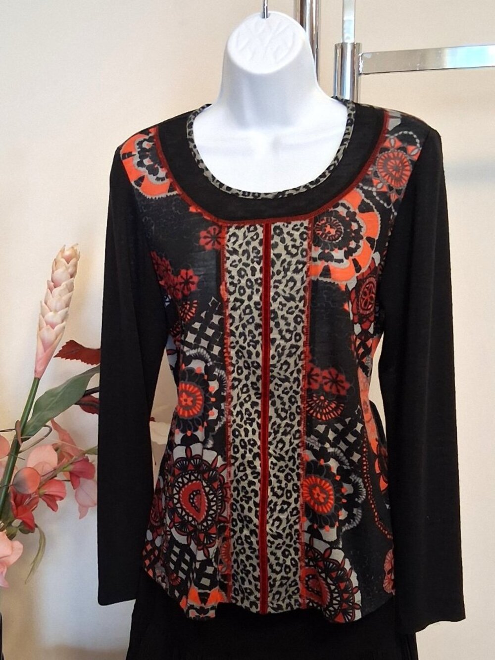 NWOT Zoe Patchwork Soft Cardigan Sweater Premium Quality Structured Knitwear
